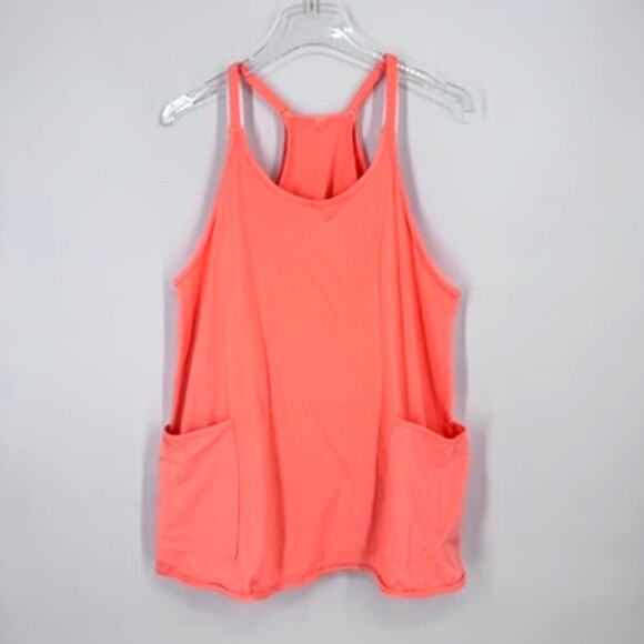 Free People Movement Hot Shot Mini Dress Watermelon Orange Size Small - Picture 2 of 6